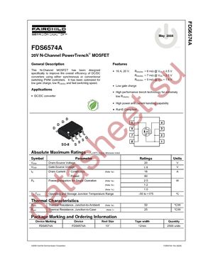 FDS6574A datasheet  